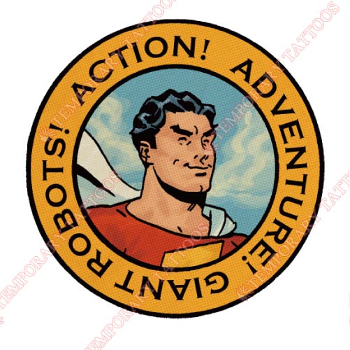 Captain Marvel Customize Temporary Tattoos Stickers NO.5846